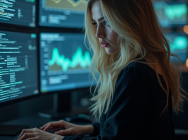 Crypto Trader Monitoring the Markets